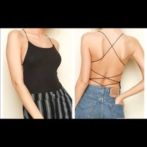 Brandy Melville Open Back Bodysuit